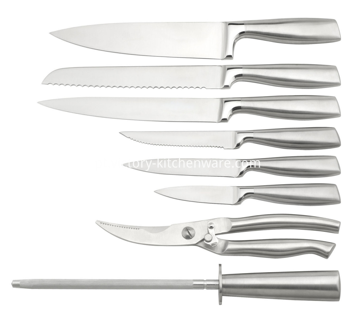 Conjunto de faca punho oco Hollow handle knife set